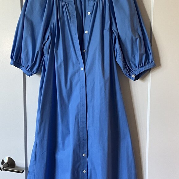 Staud Cotton Poplin Midi Button down dress - Picture 2 of 5